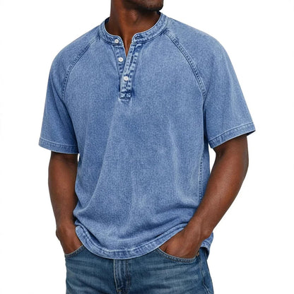Easton Washed Henley Tee
