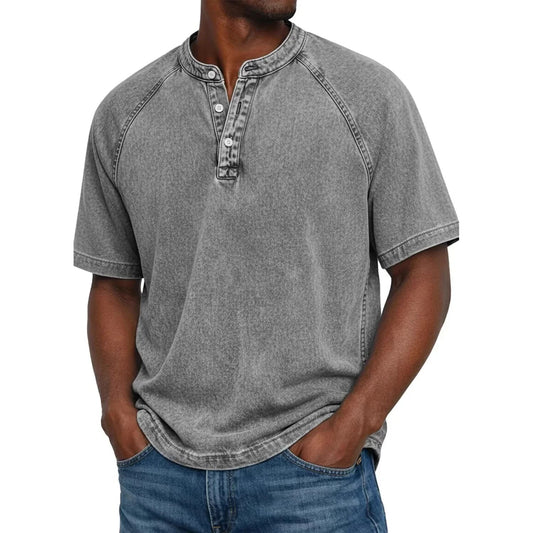 Easton Washed Henley Tee