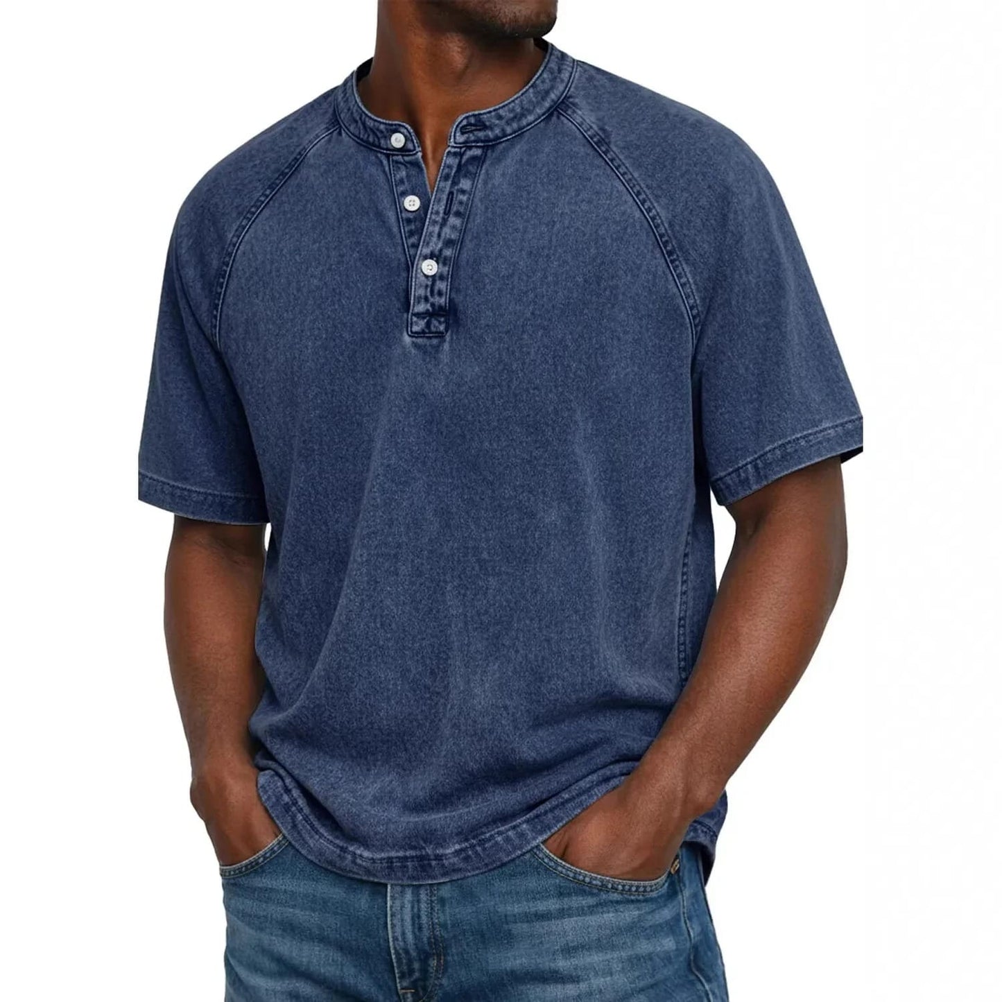 Easton Washed Henley Tee