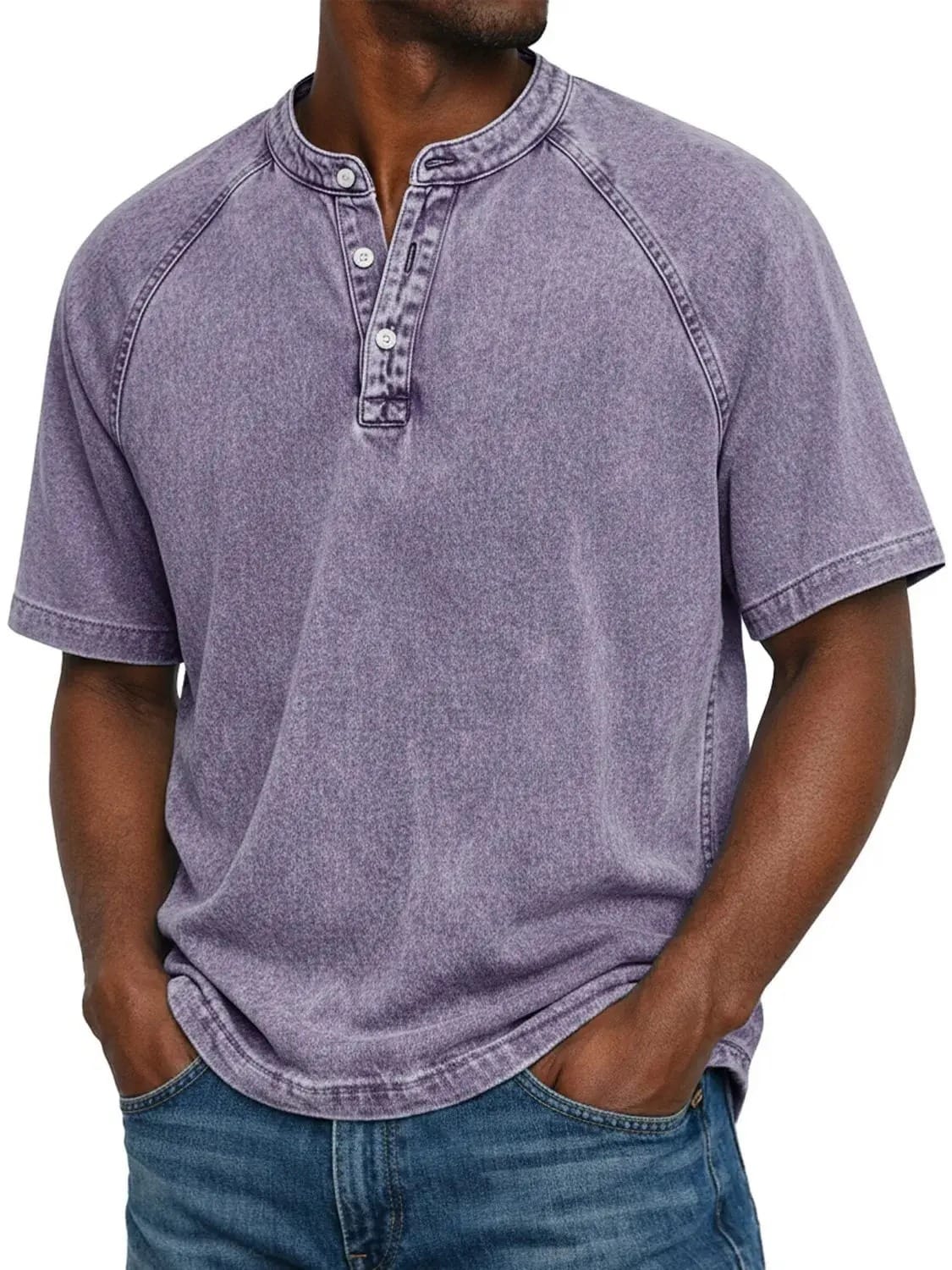 Easton Washed Henley Tee