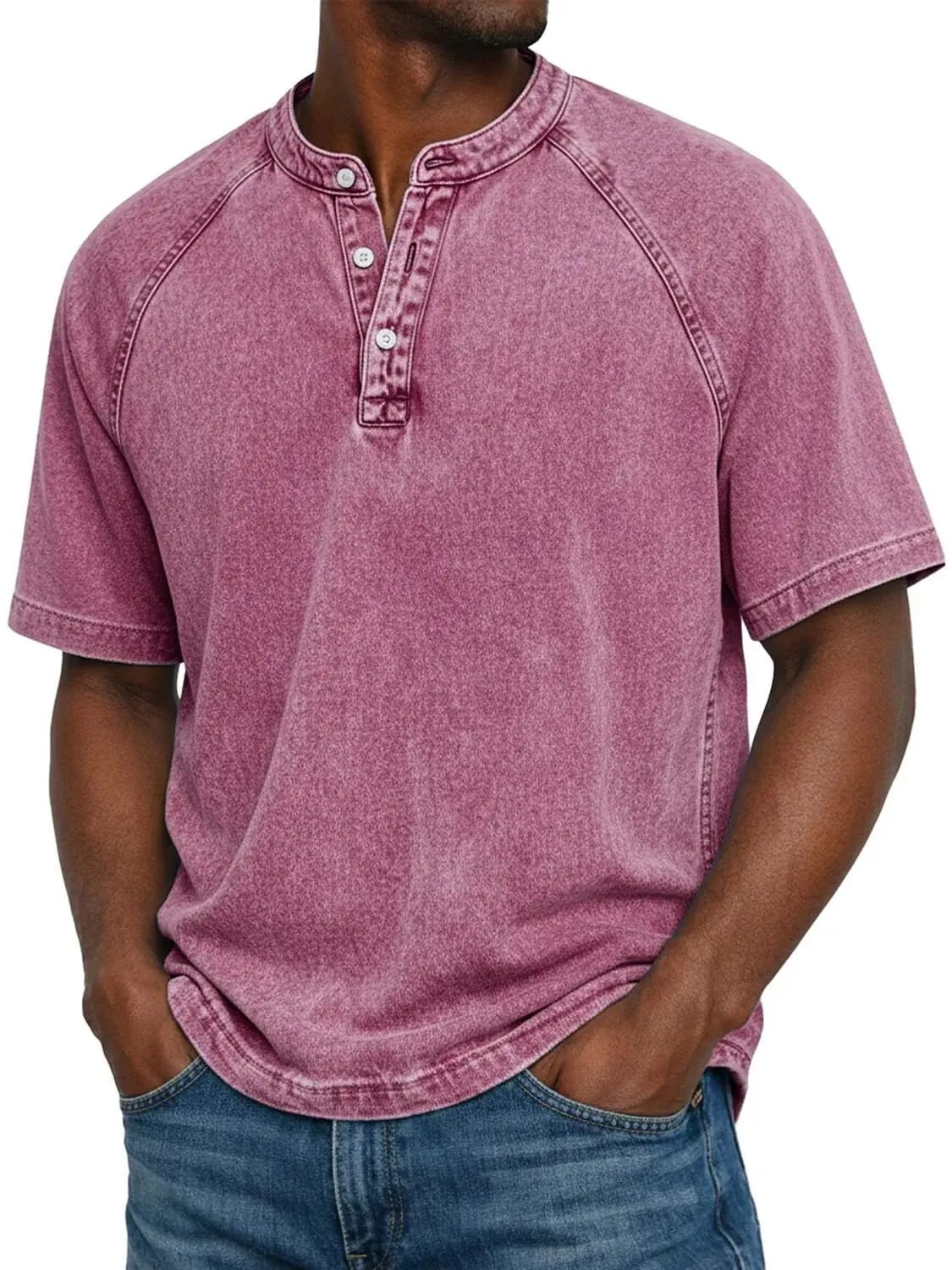 Easton Washed Henley Tee