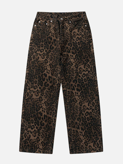 Zarella Vintage Leopard Denim