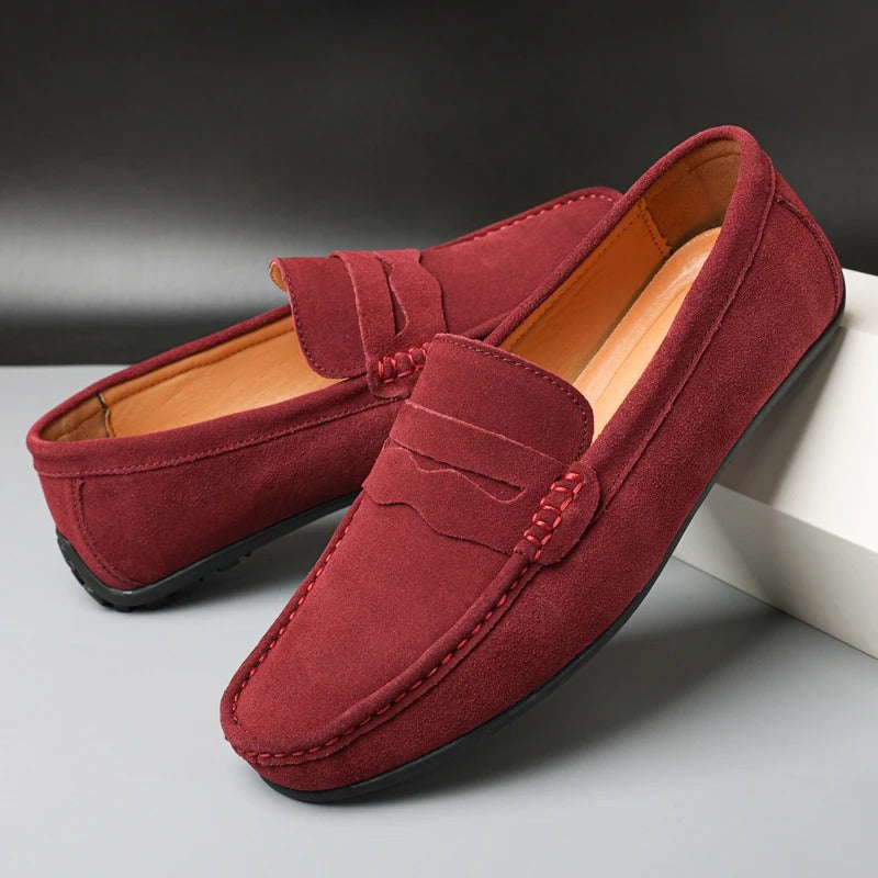 Arden Suede Penny Loafers