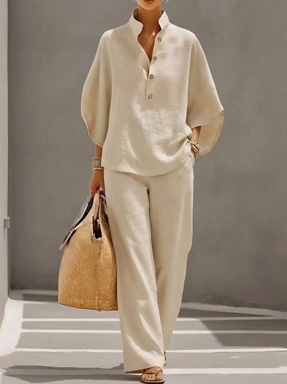 Margaux Linen Cotton Two-Piece Set