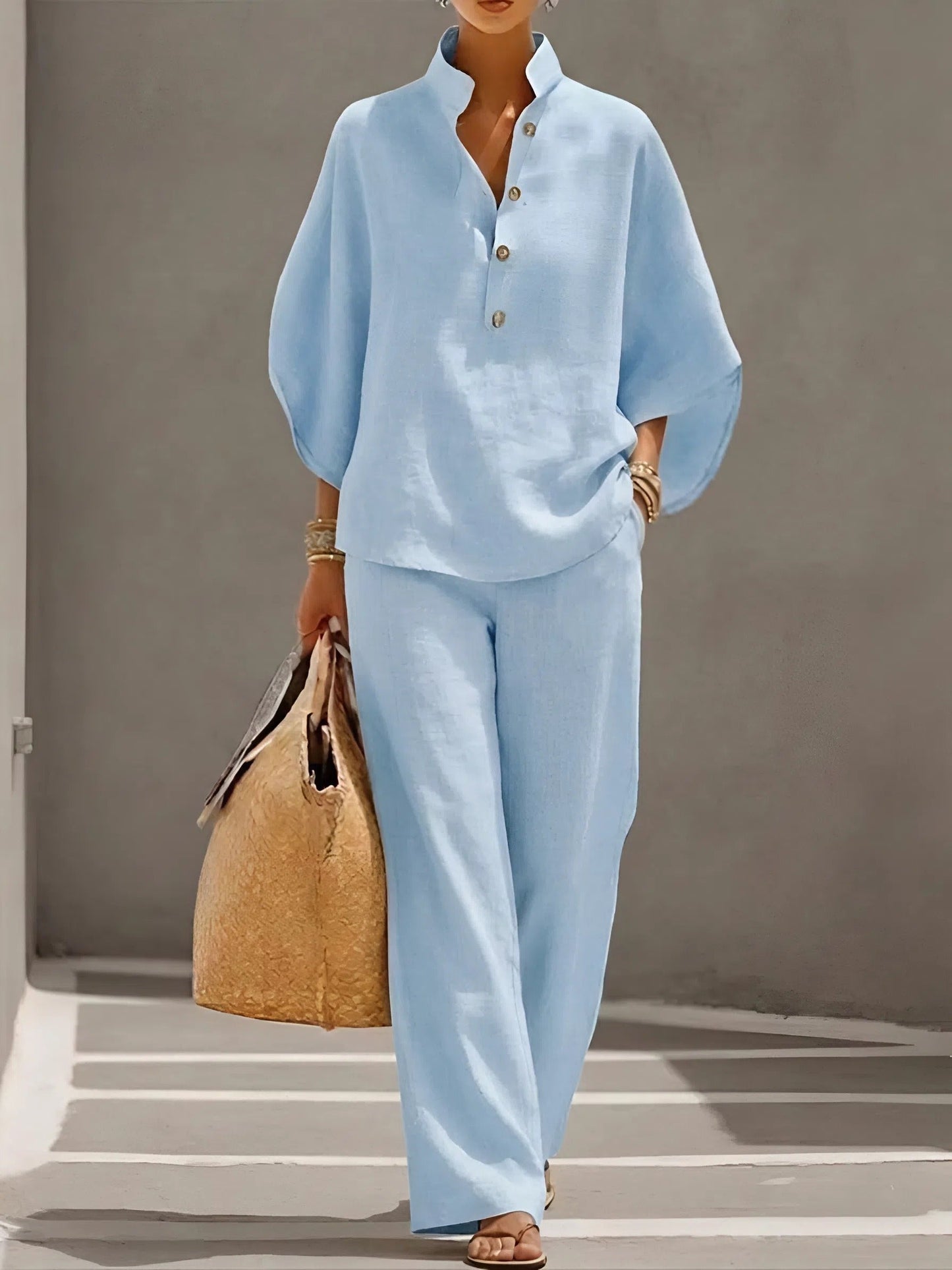 Margaux Linen Cotton Two-Piece Set