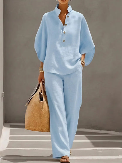 Margaux Linen Cotton Two-Piece Set