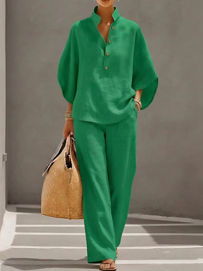 Margaux Linen Cotton Two-Piece Set