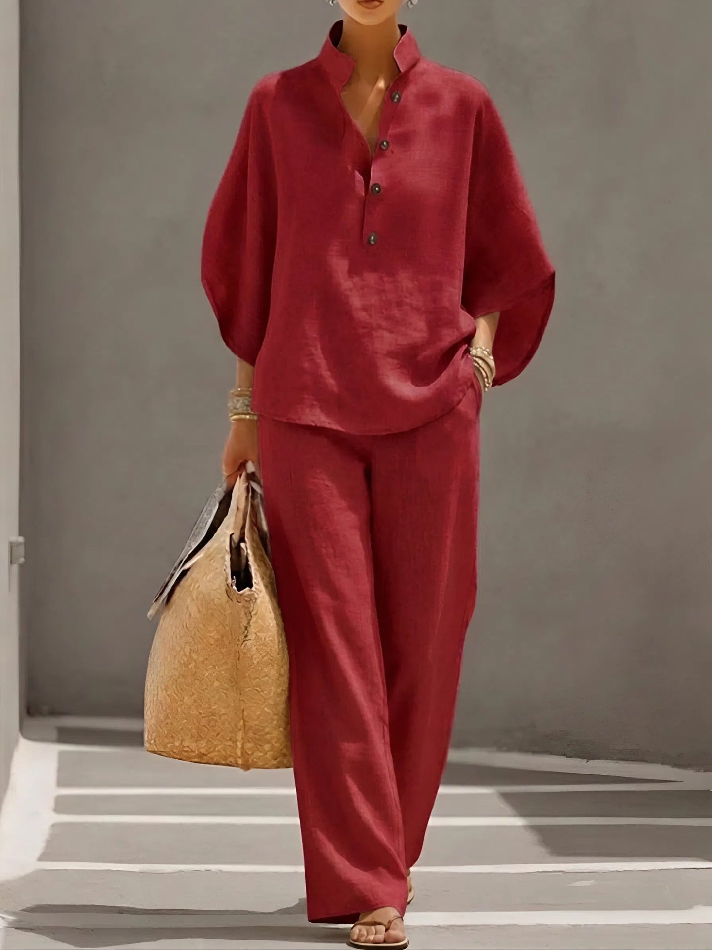 Margaux Linen Cotton Two-Piece Set