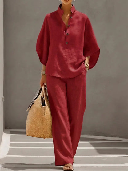 Margaux Linen Cotton Two-Piece Set