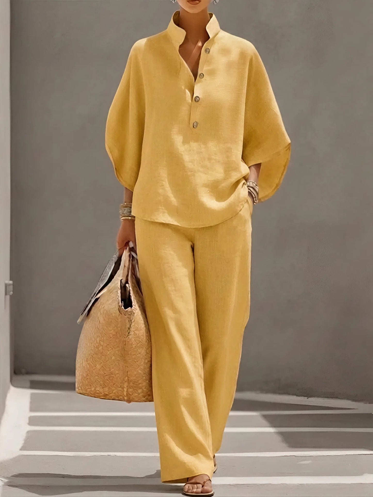 Margaux Linen Cotton Two-Piece Set