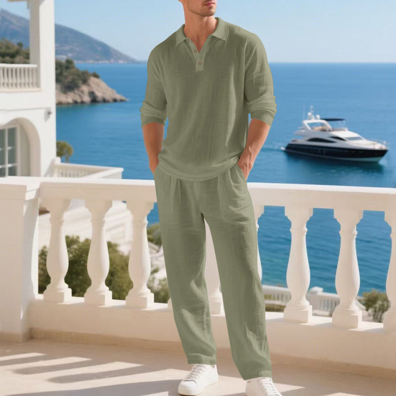 Malibu Linen Blend Two Piece Set