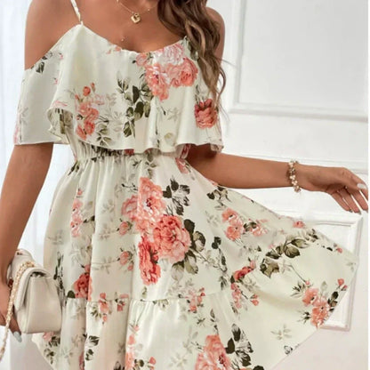 Bloom Cold Shoulder Floral Dress