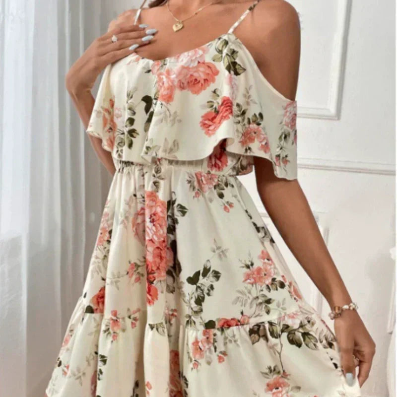 Bloom Cold Shoulder Floral Dress