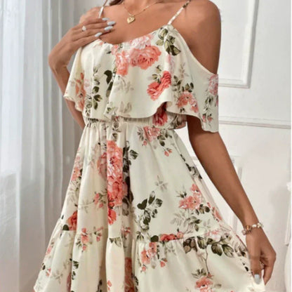 Bloom Cold Shoulder Floral Dress