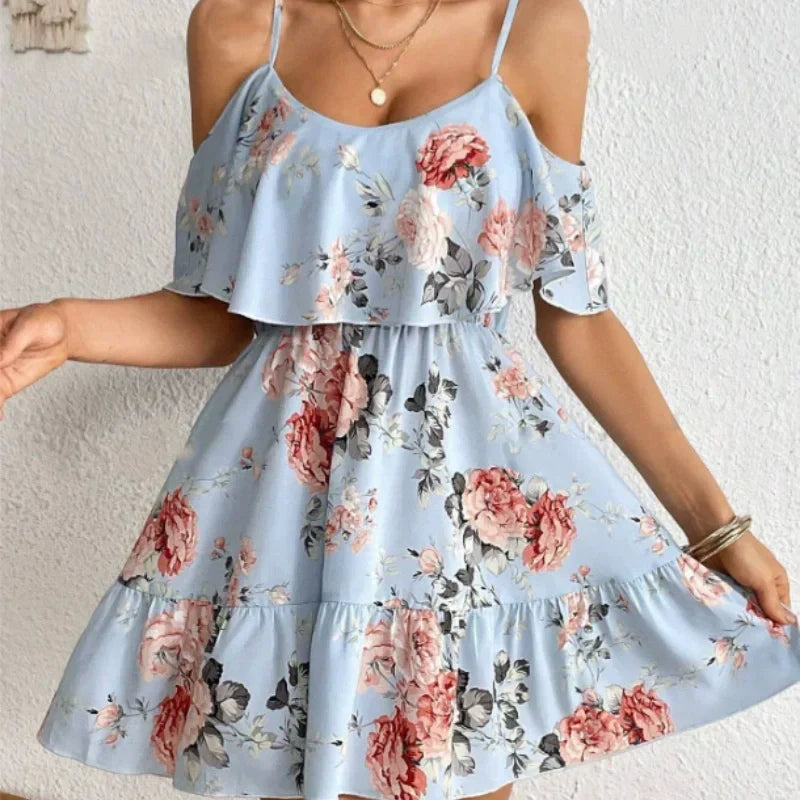 Bloom Cold Shoulder Floral Dress