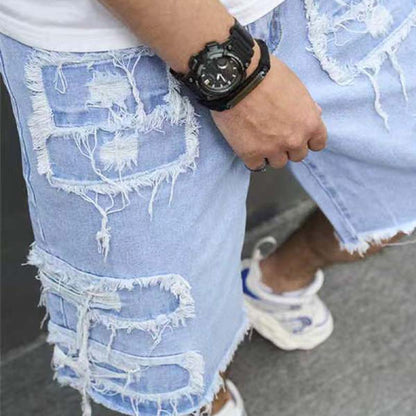 Maverick Distressed Denim Shorts