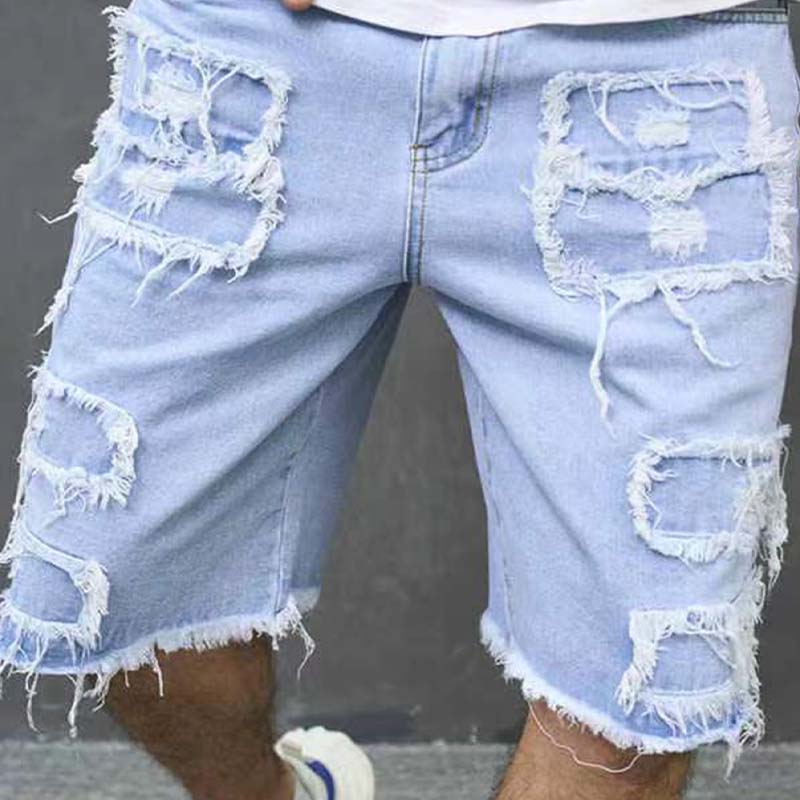 Maverick Distressed Denim Shorts