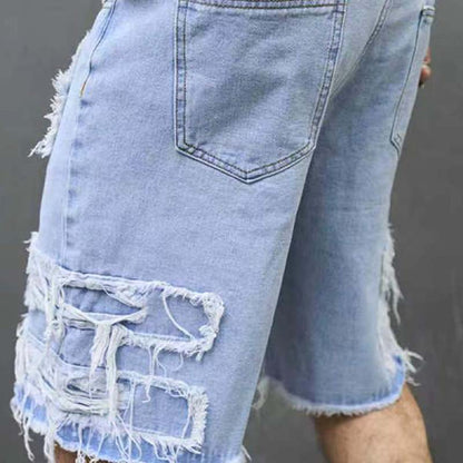 Maverick Distressed Denim Shorts