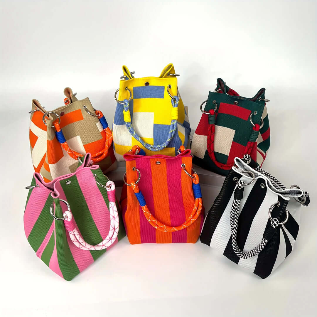 Marisol Woven Bucket Bag