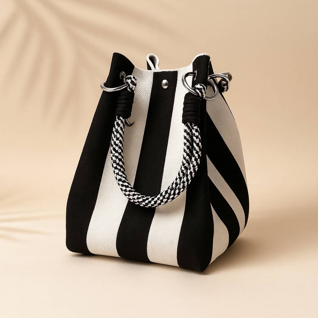 Marisol Woven Bucket Bag